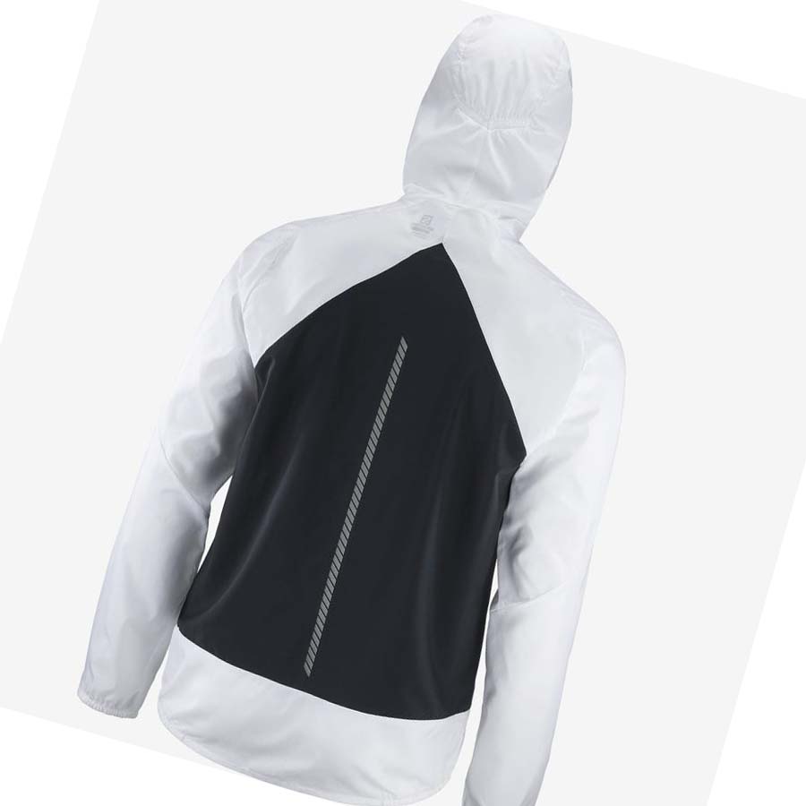 Chaquetas Salomon BONATTI CROSS WIND WINDBREAKERS Hombre Blancos | MX 3263SGL